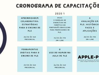 Capacitações APPLE-PE 2020 1